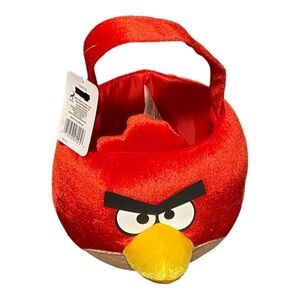 😍2/$20 NWT Angry Birds Plush Basket 8 Inch